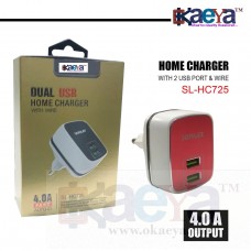 OkaeYa SL-HC725 Home Charger With USB Port and Wire